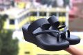 New Fashion PU Casual Wedge Heel Ladies Luxury Soft Sandals. 