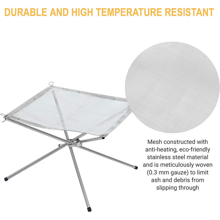 KingCamp%20Stainless%20Steel%20Mesh%20Fireplace%20Portable%20Campfire%20for%20Autumn%20Camping%20-%20Image%203