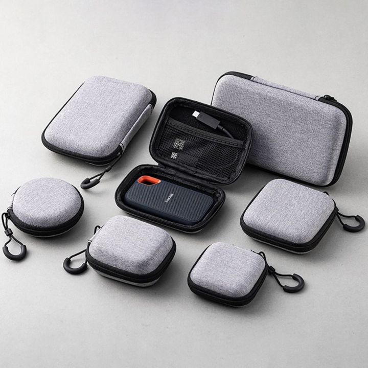 Accessories: Digital Cable Charging/Mobile Phone Airpod Applicable Case, Earphone Bag, Portable 1 Piece, Mini EVA Storage Bag, Zipper on Earphones