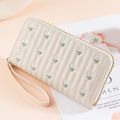 Portable Floral Embroidery Women Long Wallets Multi-Card Slots Zipper Leather Purses Large-Capacity Clutch Bag Women Fashion. 