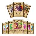 One Piece Anime Bounty Wanted Poster Of King Queen Jack of Kaido Yonko Beast Pirate Bartolomeo Monkey D Luffy Friend Bon Clay Boa Hancock Sisters Perona Bonney Jewelry And Trafalgar D Law Member Bepo (Premium Quality No Blurred Image) Wanted 10 Poster Set. 