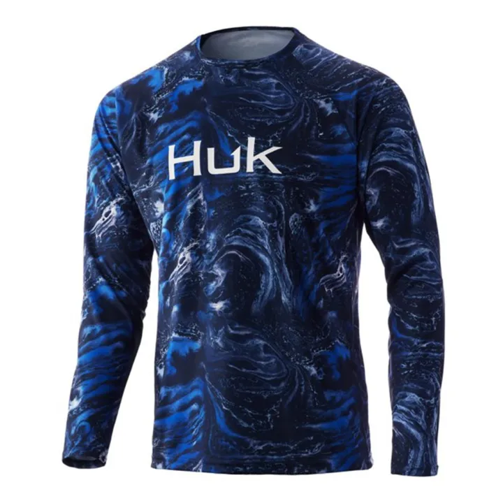 HUK%20Fishing%20Shirt%20Men%20Summer%20Quick%20Dry%20UPF%2050+%20UV%20T-shirt%20Outdoor%20Sport%20Tops%20Gear%20Jersey%20Fish%20Clothing%20Racing%20Running%20Sportwear%20-%20Image%203