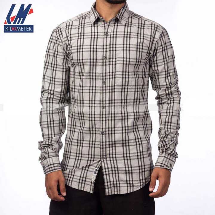 KILOMETER%20Grey/Black%20Checkered%20Casual%20%20Shirt%20For%20Men%20-%20123%20-%20Image%202