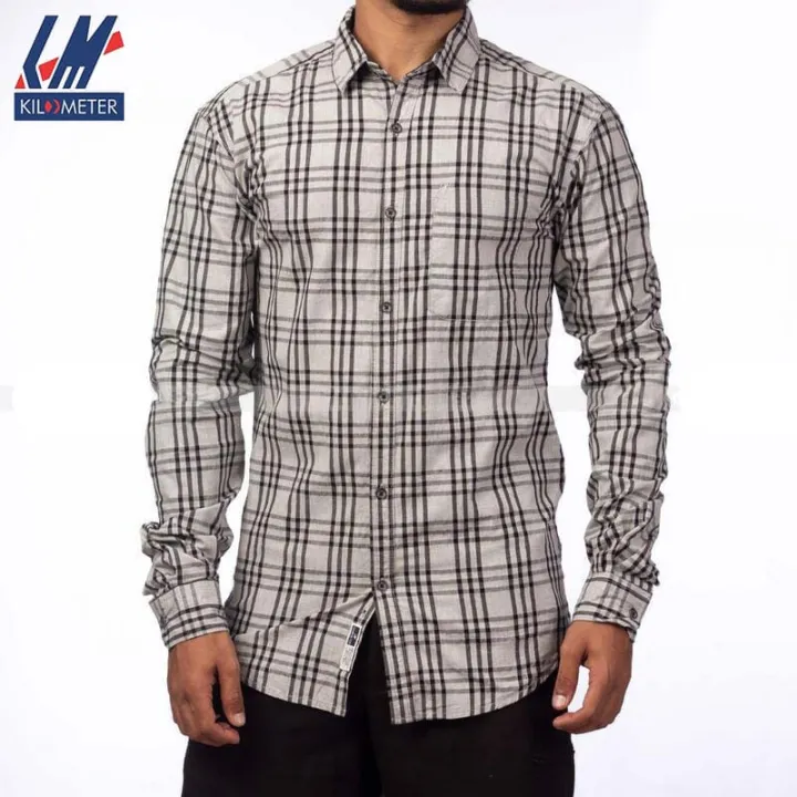 KILOMETER%20Grey/Black%20Checkered%20Casual%20%20Shirt%20For%20Men%20-%20123%20-%20Image%202