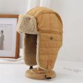Sherpa Topi Outdoor Warm Thicken Snow Ski Earflap Trapper Hat Russian For Unisex/Winter in cotton febric. 
