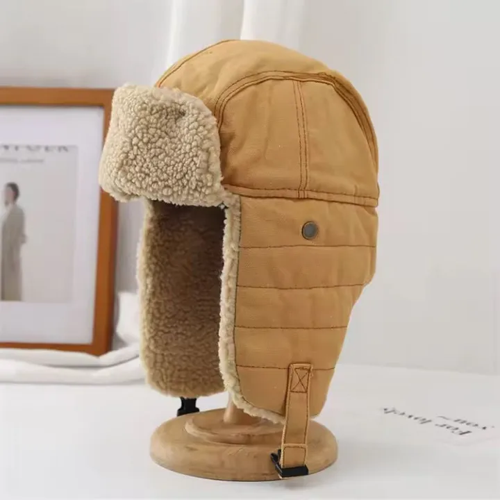 Sherpa%20Topi%20Outdoor%20Warm%20Thicken%20Snow%20Ski%20Earflap%20Trapper%20Hat%20Russian%20For%20Unisex/Winter%20in%20cotton%20febric%20-%20Image%204