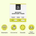 Pee Safe Reusable Sanitary Pads Pack of Four (Three Regular & One Overnight). 