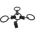 NAMUNY 42 Packs of Curtain Ring, with Clips, Decorative Curtains, Rust, Retro, 1 Inch, Inner Diameter, Black. 
