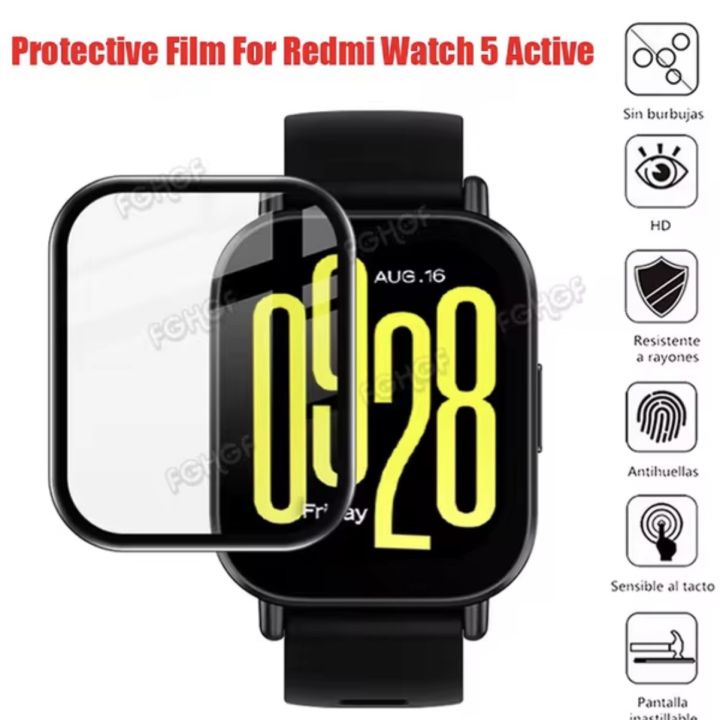 Tempered Glass for Xiaomi Redmi Watch 5 Active Smart Watch Screen Protector Anti-Scratch for Mi Redmi Watch 5 Active