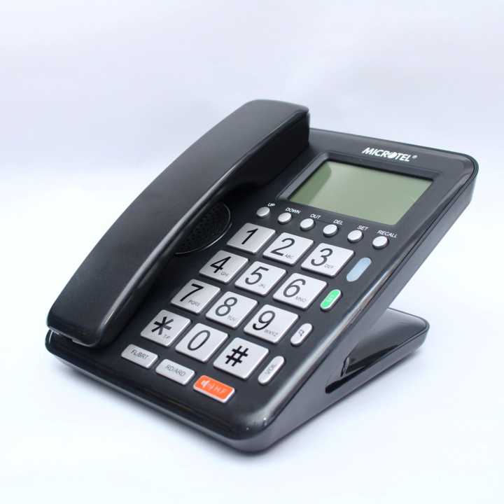 Microtel Big Display Phone , V Shape Boss Table Phone with Big Button MCT-112CID