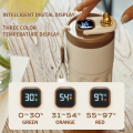 420ML Digital Smart Coffee Insulation Cup Stainless Steel Led Temperature Display Thermos Bottle Car Vehicle Mug Durable Easy to Use. 