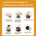 filter paper V-Shaped 60 Stand Single Use Pour Over Cone Filters Natural 40pcs For Barista Coffee Brewing. 