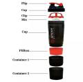 Red/Black 3 In 1 Spider Protein Power Shaker Bottle -500 Ml. 
