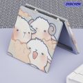 DISICHEN 【Customizable】 Square Cute pattern Trendy Lightweight Mini size Mini folding makeup High-definition Double-sided for Traveling Makeup on the go Daily -ups Teenagers Gift idea. 