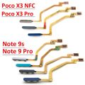 Novaphopat Fingerprint Scanner For Xiaomi Redmi Note 9 Pro 9s Poco X3 NFC Pro M3 Home Button Finger print Menu Return Key Sensor Flex Cable. 