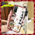 Back Cover Shockproof Phone Case For Infinix X656/X655/Note7 Lite Anti-dust Dirt-resistant Kickstand Cartoon Wristband. 