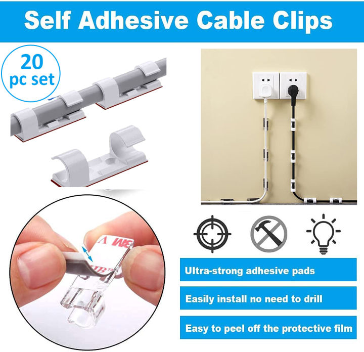 20%20Pcs%20Pack%20Cord%20Adhesive%20Wire%20Organizer%20Cable%20Plastic%20Clips%20-%20Image%202