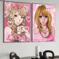 me Roo kids anime poster high heGyarBaliuzu Gyaru subculture female Qing poster Hom Bar Cafe café Art Deco mural picture sale. 