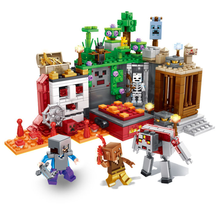 kids%20toys%20Compatible%20with%20LEGO%20building%20blocks%20minecraft%20toy%20MC%20STEVE%20%20Cross-Border%20Minecraft%20Building%20Blocks%20Minifigures%20Compatible%20with%20Lego%20Skeleton%20Dungeon%20Building%20Blocks%20Large%20Box%20Assembly%20Educational%20Toys%20for%20Boys%20-%20Image%205
