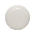 Off White/Green Melamine Flower Design Serving Plate 10.5 Inch. 