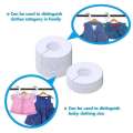 30 Pack White Round Clothing Size Closet Rack Dividers Hangers With 1Marker (Outer 3.5Inch, Inner 1.38Inch In Diameter) CNIM Hot. 