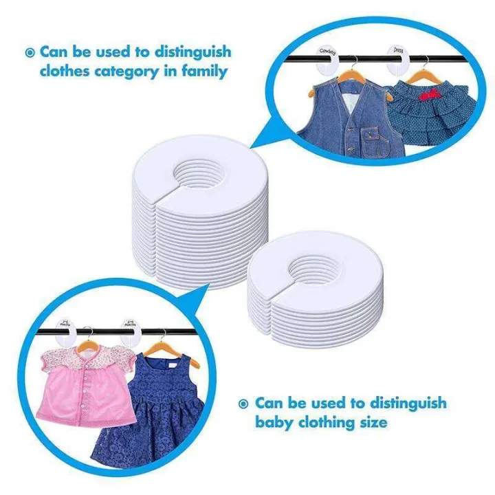 30%20Pack%20White%20Round%20Clothing%20Size%20Closet%20Rack%20Dividers%20Hangers%20With%201Marker%20(Outer%203.5Inch,%20Inner%201.38Inch%20In%20Diameter)%20CNIM%20Hot%20-%20Image%203
