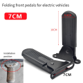 1Pair Electric Moped Front Pedal Scooter Front Foldable Pedal Leg Support Pad Thickened Steel Plate Ebike Accessories 7cm. 