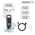 Electric Callus Remover for Feet, Rechargeable Foot Scrubber Foot File Hard Skin Remover Pedicure Tools Set for Feet Electronic Callus Shaver Waterproof Pedicure kit for Cracked Heels and Dead Skin with LED Light and 3 Roller Heads. 