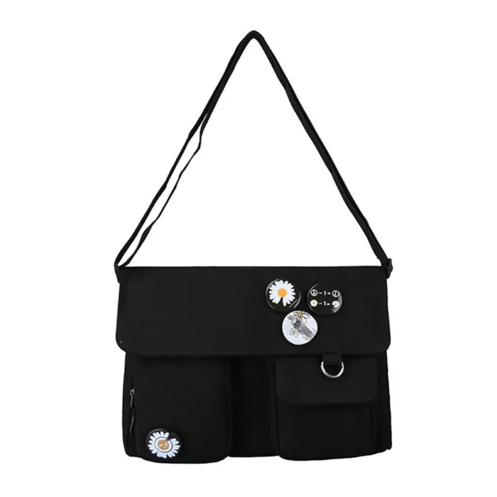 Bargain%20price%20%E3%80%90Daily%20Necessities%20For%20Anyone%20Store%E3%80%91Fashion%20Handbag%20Casual%20Women%20Large%20Capacity%20Cloth%20Bucket%20Pouch%20Daisy%20Solid%20Canvas%20Waist%20Bag%20Cloth%20Bucket%20Pouch%20Shoulder%20Bags%20-%20Image%202