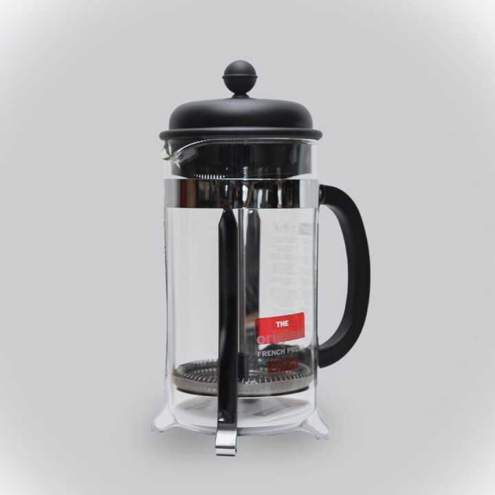 BODUM Brasile French Press Caffettiera – 963,9 G – Nero – Senza Filtri Di Carta, Lavabile In Lavastoviglie – Ideale Per Caffè E Tè