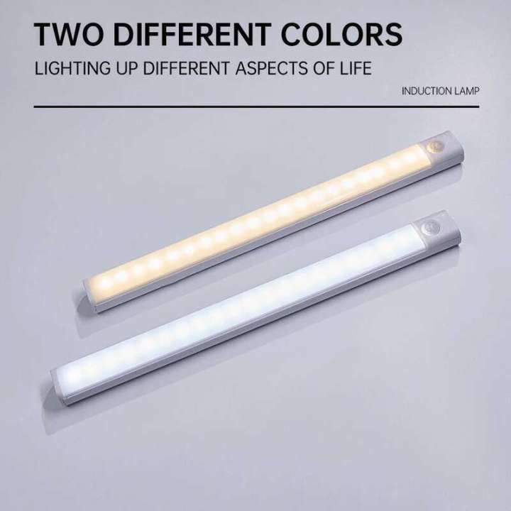 Motion Sensor Wireless LED Night Type C Rechargeable Light Cabinet ...