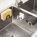 Kitchen Sponges Holder Rack Stainless Steel Adhesive Sink Sponges Drying Rack Wall Storage Holder Kitchen Organizer Hook Netiie. 