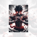 AI Made One Piece Luffy A4 Poster - Collectible Anime Artwork. 