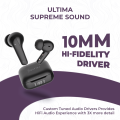 Ultima Boom 211 Earbuds with App Support | Supreme Sound | AI-ENC | LED Indicator | 45Hrs Playtime | 45ms Low Latency | Hi-Fi Driver with Bluetoth V5.4 earbuds wireless. 