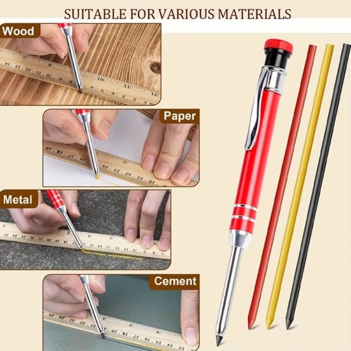 New%202.8mm%20Mechanical%20Pencil%20Deep%20Hole%20Marking%20Long%20Head%20Solid%20Carpenter%20Pencil%20Built-in%20Sharpener%20Metal%20Woodworking%20Marking%20Tool%20Woodworking%20Construction%20-%20Image%207