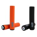 TWEXQNY 4x ODI Bicycle Grip Silicone Handlebar Grips Shock-Absorbing Soft Mountain Bicycle Grip Orange & Black. 
