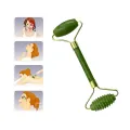 3pcs Set Facial Jade Stone Roller & Gua Sha Board Body Neck Massage Tool. 