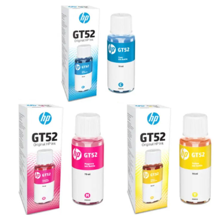 HP GT52 Color Inkset for HP Inktank Printer 300/400 Series | C/M/Y |100 ...