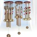 Wind Chimes Outdoor Garden Yard Bells Hanging Charm Decor Windchime Ornament Tube number: 4. 