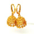 Gold Plated Pinjara Jhumka  Panchadhatu Juli Pinjara Earring Gold Plated Gold Design Juli Jhumka Earring Juli Pinjara Jhumka For Women | Elegant Traditional Gold Finish Earrings | Stylish Pinjara Design Juli Type Jhumka Gold Plated Gold Design Juli Jhumka. 