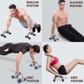 Stainless Steel Push Up Bars Pair Handles Stands Home Gym Pushup Stand Fitness Exercise Workout Training. 