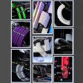 24Pcs/Set Cable Comb Clamp Cables Clip Organizer ATX 24Pin CPU 8Pin 6Pin Computer Wire Management Clip Sleeved Cable Manager. 