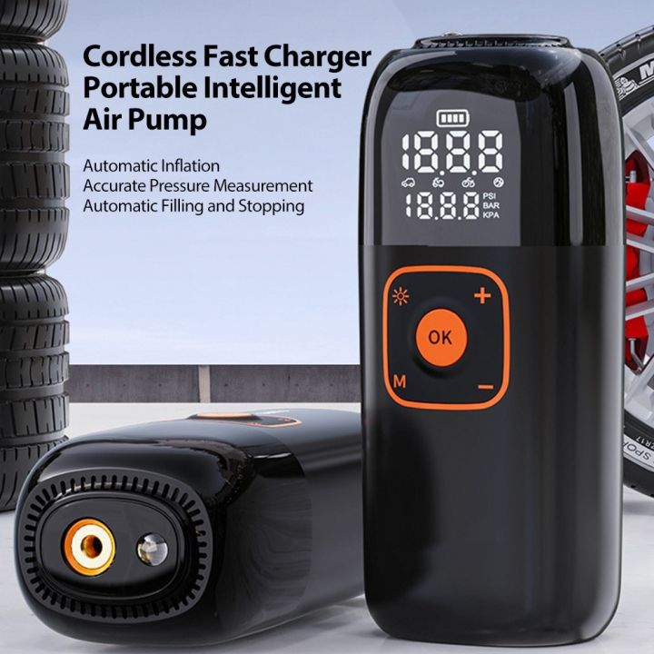 Woowind LP1 Portable Tire Inflator - 150PSI Air Compressor With Digital Gauge & LED Light