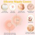 Reusable Self-Adhesive Silicone Nipple Covers – Invisible, Comfortable, Free Size Breast Pasties for Women (6.5 cm). 
