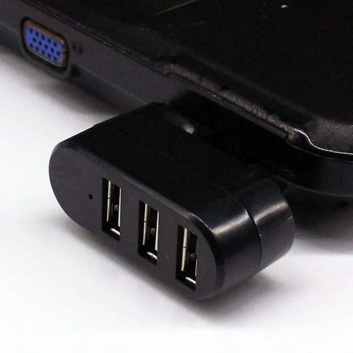 PC Computer Accessories 3 Ports Mini Hubs High Speed 180° Rotation ...