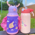 Mumlove Baby Bottle, Baby School Bottle Bpa -Free Stainless Steel Water Bottle With Straw, 500Ml - Water Bottes |. 