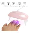 Mini 6W Nail Dryer Machine Portable 6 LED UV Manicure Lamp Nails USB Cable Home Use Nail Lamp For Drying Nails. 