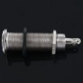 fasdaga 2X Electric Guitar Jack Chrome Threaded Cylinder Output Input Jack Plug Sockets 1/4 Inch for Electric Guitar. 