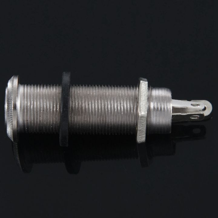 fasdaga%202X%20Electric%20Guitar%20Jack%20Chrome%20Threaded%20Cylinder%20Output%20Input%20Jack%20Plug%20Sockets%201/4%20Inch%20for%20Electric%20Guitar%20-%20Image%202