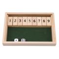 Aomeidaju Wooden Board Game Practical Ability Shut The Box Dice Game. 
